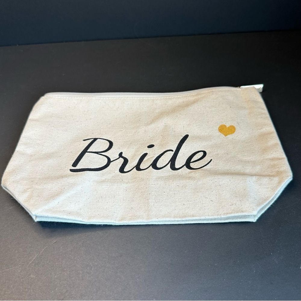 Top Design Canvas Bride Makeup Bag‎ 11x7x3.5